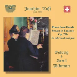 Piano Four-Hands Sonata in E Minor, Op. 73b: II. Sehr rasch und fein