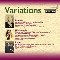 Variations by Brahms, Hindemith and Reger