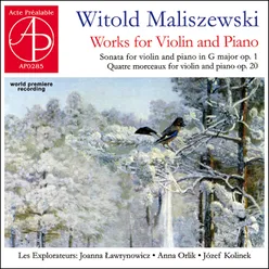 Sonata for Violin and Piano in G Major, Op. 1: I. Allegro cantabile