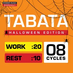 Tabata - Halloween Edition (20 Sec Work and 10 Sec Rest Cycles with Vocal Cues 144 BPM)