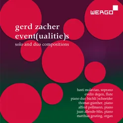Gerd Zacher: Event(ualitie)s – Solo and Duo Compositions