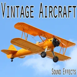Vintage Single Prop Plane Takes off and Passes by Closely
