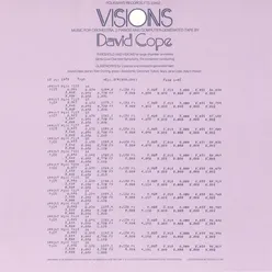 Visions - Music for Orchestra, 2 Pianos and Computer-Generated Tape: By David Cope