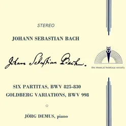 Bach: Partitas BWV 825-830 - Goldberg Variations