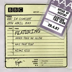 Outlands BBC In Concert - 29th Apr 1987