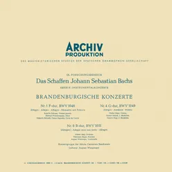 J.S. Bach: Brandenburg Concerto No. 1 in F, BWV 1046 - 3. Allegro