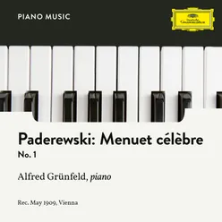 Paderewski: Humoresques de concert, Op. 14 - Menuet célèbre No. 1