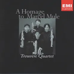 Rueff: Concert en Quatuor pour Quatuor de Saxophones - III. Menuet. Andantino