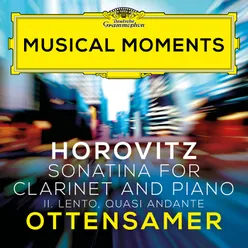 Horovitz: Sonatina for Clarinet and Piano: II. Lento, quasi andante Musical Moments