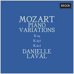 Mozart: Piano Variations K.54, K.573, K.613