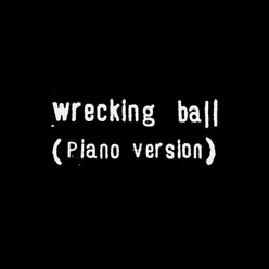 Wrecking ball-Solo Piano Version