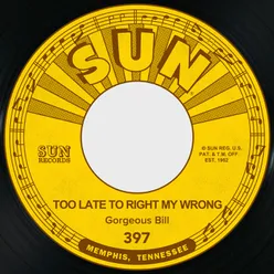 Too Late to Right My Wrong / Carleen