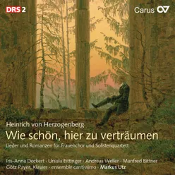 Herzogenberg: 4 Notturnos, Op. 22 - I. Wär's dunkel, ich läge im Walde