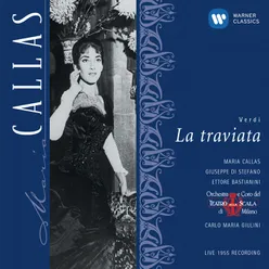 La traviata, Act 2: "Alfredo, Alfredo, di questo core" (Violetta, Flora, Germont, Gastone, Barone, Dottore, Marchese, Coro, Alfredo) [Live, Milan 1955]