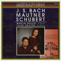 J. S. Bach: Partita No. 1 in B Minor for Violin, BWV 1002 - Mautner: 39,4 for Violin and Piano - Schubert: Fantasy in C Major for Violin and Piano, D 934