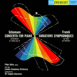 Schumann: Piano Concerto & Franck: Variations Symphoniques Transferred from the Original Everest Records Master Tapes