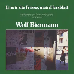 Eins in die Fresse, mein Herzblatt Live