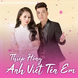 Thiệp Hồng Anh Viết Tên Em