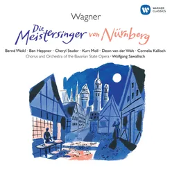 Die Meistersinger von Nürnberg, Act 1: "Gott grüß Euch, Meister!" (Sachs, Vogelgesang, Beckmesser, Nachtigall, Kothner, Pogner, Ortel, Zorn, Moser, Chor, David, Eisslinger, Foltz, Schwarz)