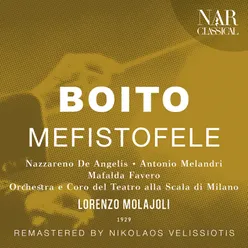 Mefistofele, IAB 1, Act II: "Cavaliero illustre e saggio" (Margherita, Faust, Mefistofele, Marta)