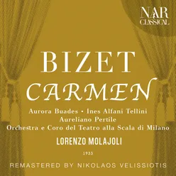 Carmen, GB 9, IGB 16, Act I: "Mio capitan, è stata una baruffa" (José, Zuniga, Carmen, Coro)