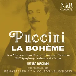 La Bohème, IGP 1, Act II: "Aranci, datteri" (Coro, Schaunard, Colline, Rodolfo, Mimì, Marcello)