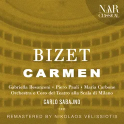 Carmen, GB 9, IGB 16, Act I: "Mio capitan, è stata una baruffa" (José, Zuniga, Carmen, Coro)