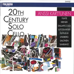 Krenek : Suite for Violoncello Solo Op.84 : III Allegretto