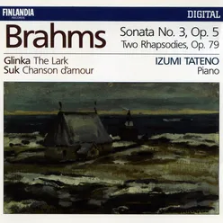 Brahms: Piano Sonata No. 3 in F Minor, Op. 5: I. Allegro maestoso