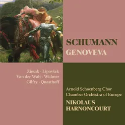 Genoveva, Op. 81, Act 4: Rezitativ, Terzett und Scene. "Weib, heuchelt nicht im letzten Augenblick!" (Genoveva, Balthasar, Caspar, Margaretha, Siegfried, Chorus)