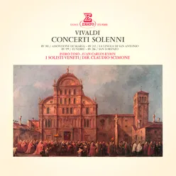 Vivaldi: Violin Concerto in D Major, RV 212 "Fatto per la Solennità della S. Lingua di S. Antonio in Padua, 1712": I. Allegro
