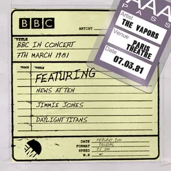 News At Ten BBC In Concert 07/03/81