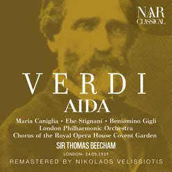 Aida, IGV 1, Act I: "Alta cagion v'aduna" (Il Re, Messaggero, Coro, Aida, Ramfis, Radamès, Amneris)