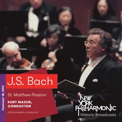 The Passion According to Saint Matthew, BWV 244: Part I, No. 19: Recitative: O Schmerz! hier zittert das gequälte Herz (Tenor, Chorus II)-Live