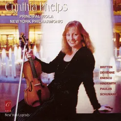 Cynthia Phelps Plays Enescu, Britten, Hindemith, Devienne, Paulus and Schumann