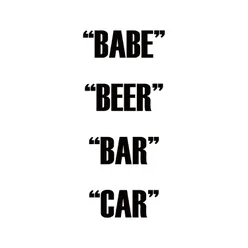 Babe Beer Bar Car