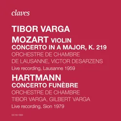 Violin Concerto No. 5 in A Major, K. 219: II. Adagio-Live Recording, Lausanne