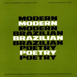 Modern Brazilian Poetry: Read by Professor Cassiano Nunes