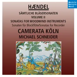 Händel: Sonaten für Blockflöte / Sonatas for Recorder