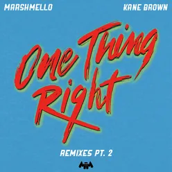 One Thing Right (Koni Remix)