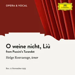 Puccini: Turandot: O weine nicht, Liù Sung in German