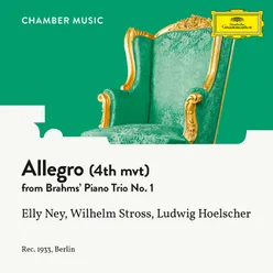 Brahms: Piano Trio No. 1 in B Major, Op. 8 - IV. Allegro