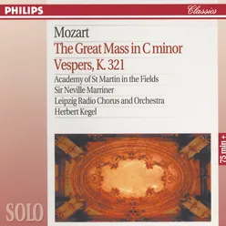 Mozart: The Great Mass in C Minor; Vesper K.321