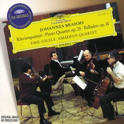 Brahms: Quartet No.1 In G Minor, Op.25; 4 Ballades, Op. 10
