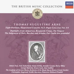 Arne: Overtures/Arias etc