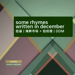 Some Rhymes Written In December