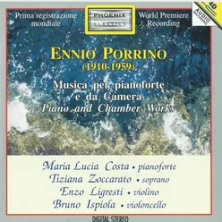 Ennio Porrino: Musica per pianoforte e da camera