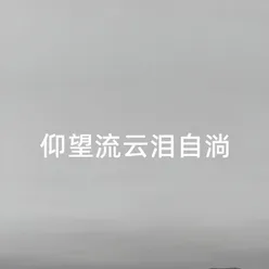 仰望流云泪自淌