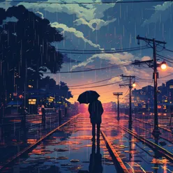 Night's Rainy Reflection
