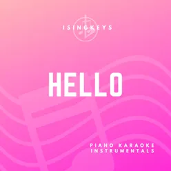 Hello Piano Karaoke Instrumentals